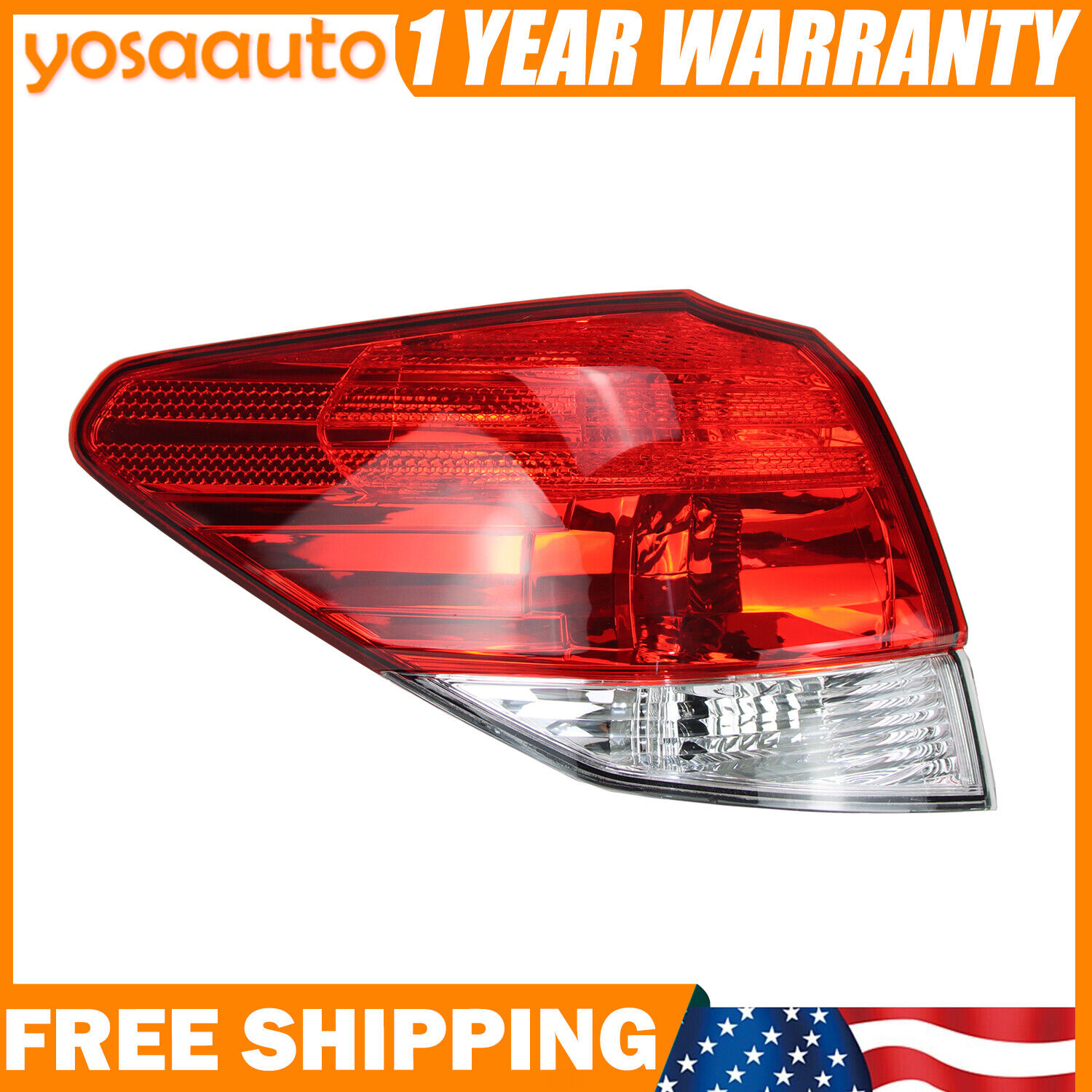 For 2010 2011-2014 Subaru Outback Left Driver Side Tail Light Rear Halogen Lamp