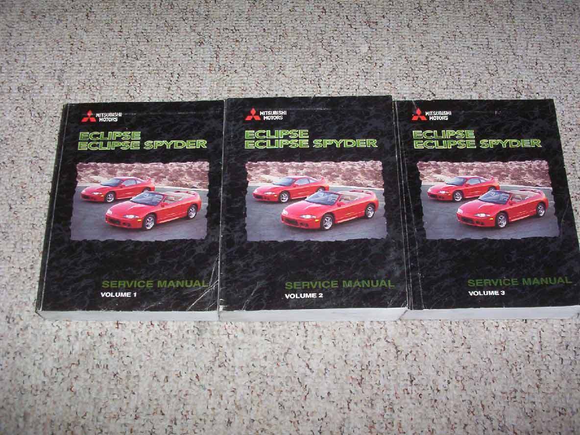 1999 Mitsubishi Eclipse Shop Service Repair Manual RS GS GS-T GSX Turbo Spyder