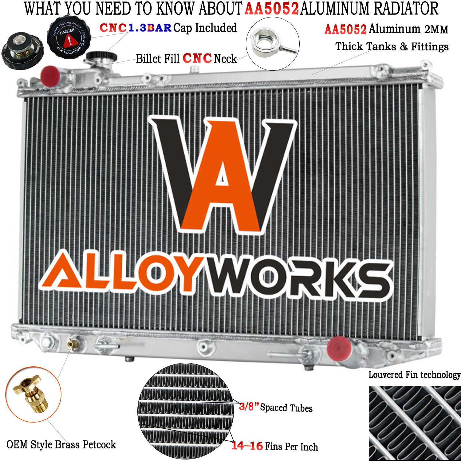 4Row Aluminum Radiator For LEXUS GS300/TOYOTA ARISTO JZS147 2JZ-GE 3.0 AT 91-97