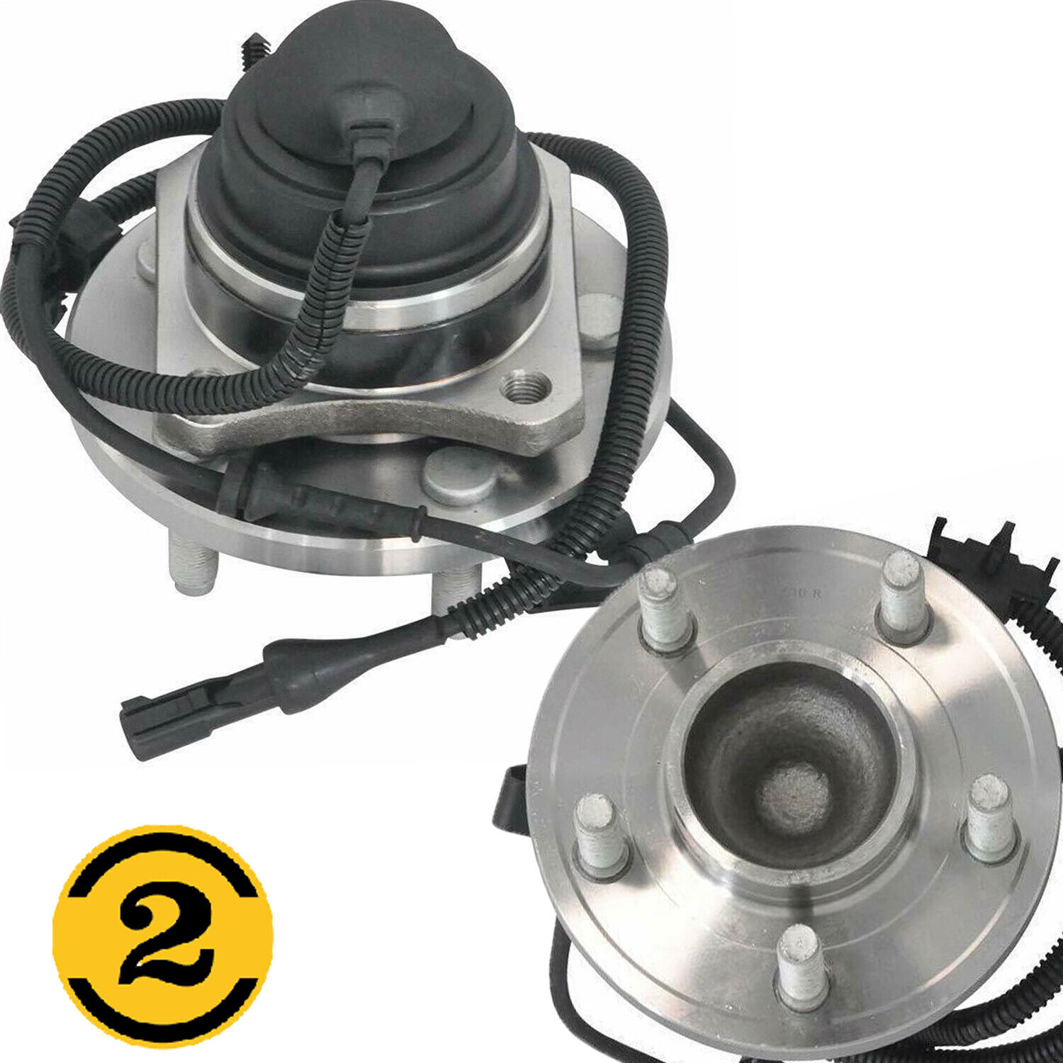 2pc Wheel Hubs Bearings Front for Town Car Crown Victoria 2005 - 2011 g6