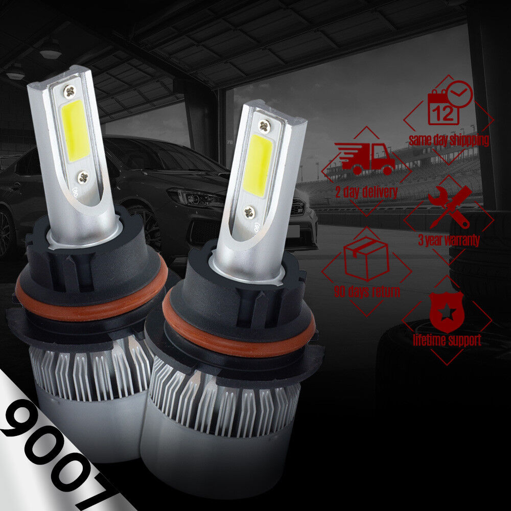 2x 9007 HB5 488W 48800LM CREE COB LED Headlight Kit Hi/Lo Power Bulbs 6000K HID