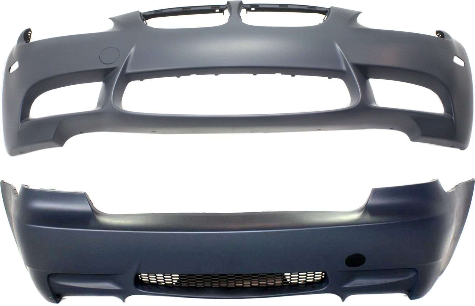 Bumper Cover For 2008-2013 BMW M3 Front and Rear With Headlight Washer Holes