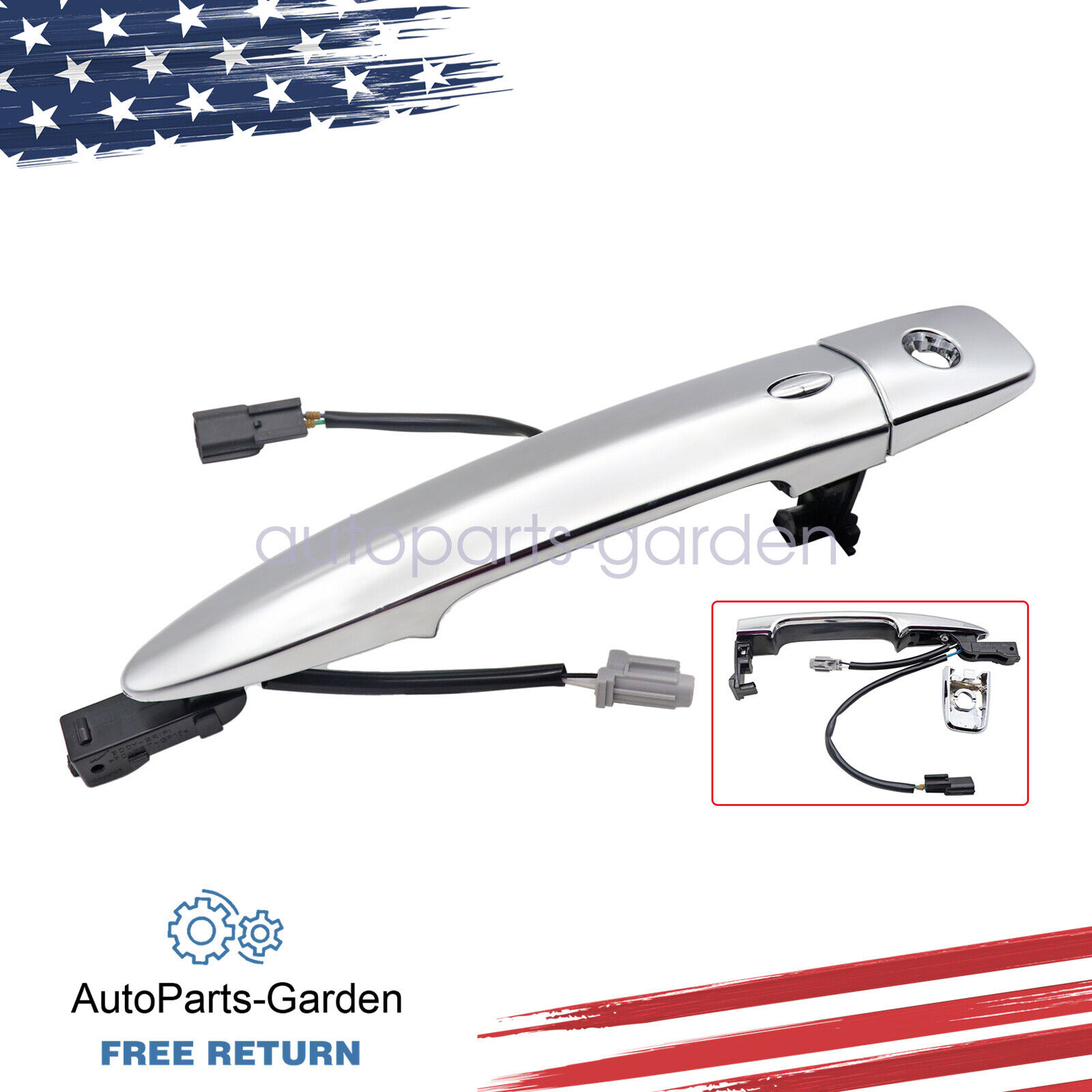 Front Exterior Chrome Door Handle Driver Side LH LF for Nissan Maxima Murano New