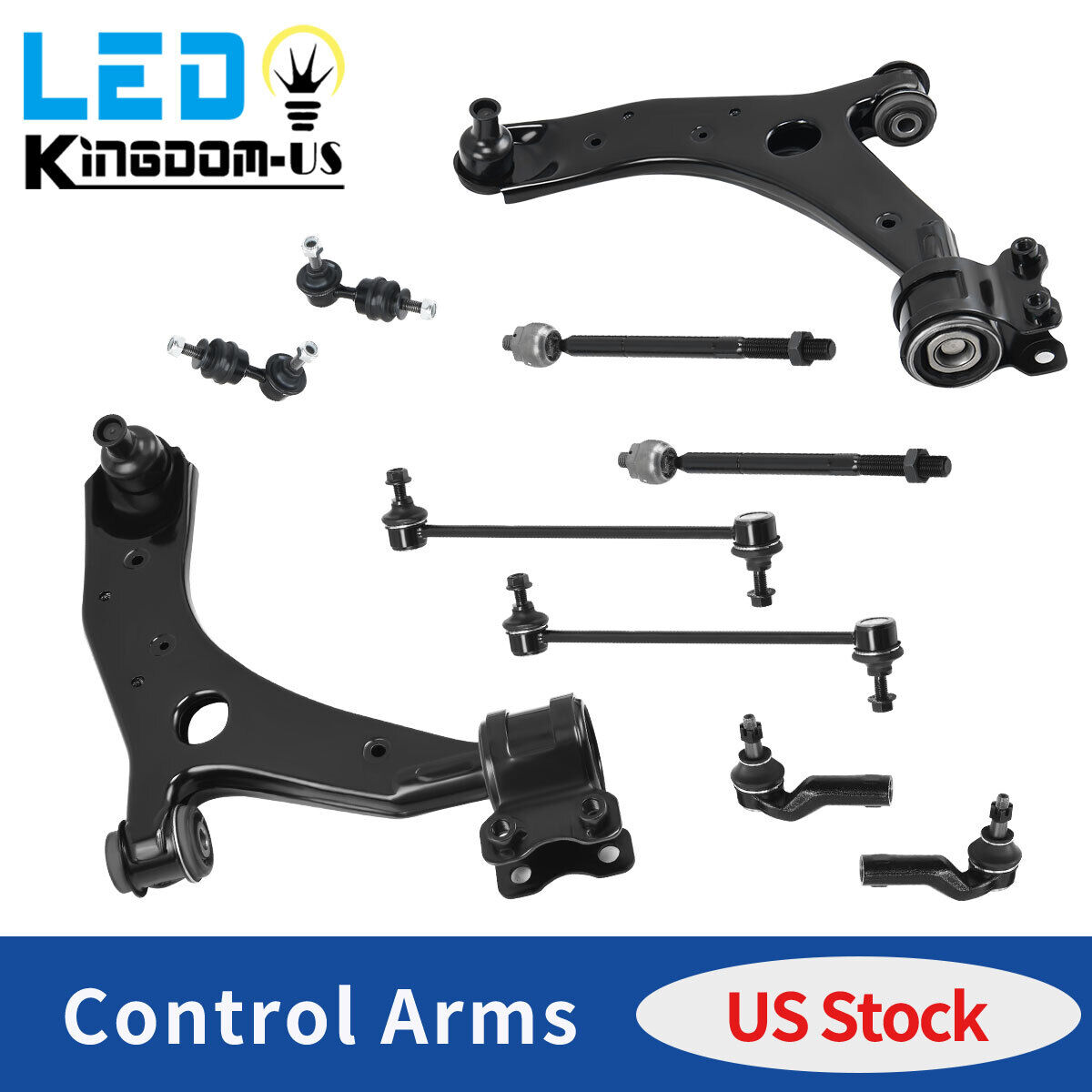 10X Front Lower Control Arms Sway Bar for 2004 2005 2006 2007 2008 2009 Mazda 3