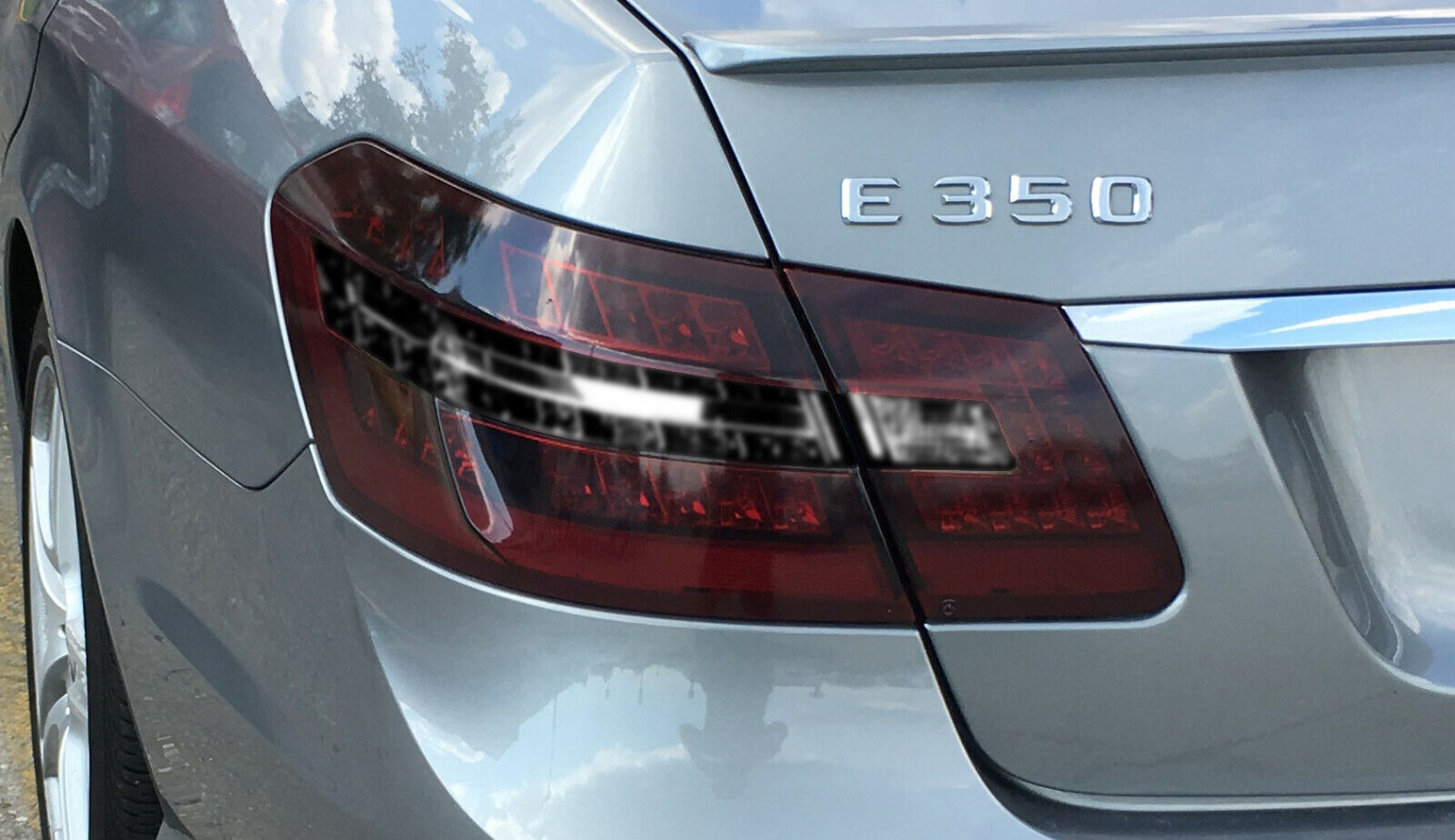 FOR 10-16 Mercedes E Class E350 Sedan Tail Light SMOKE PreCut Vinyl Overlay