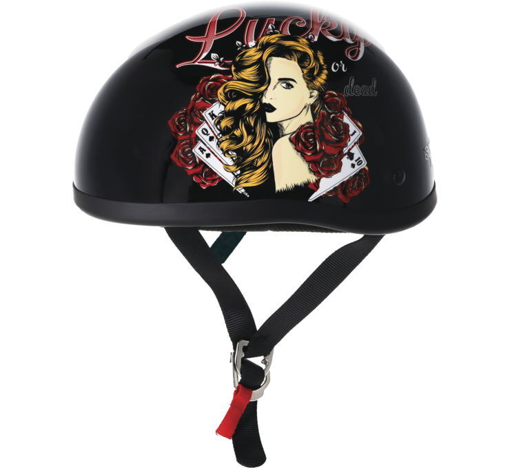 Skid Lid Helmets Original Lucky Lady Helmet XL Black 649522