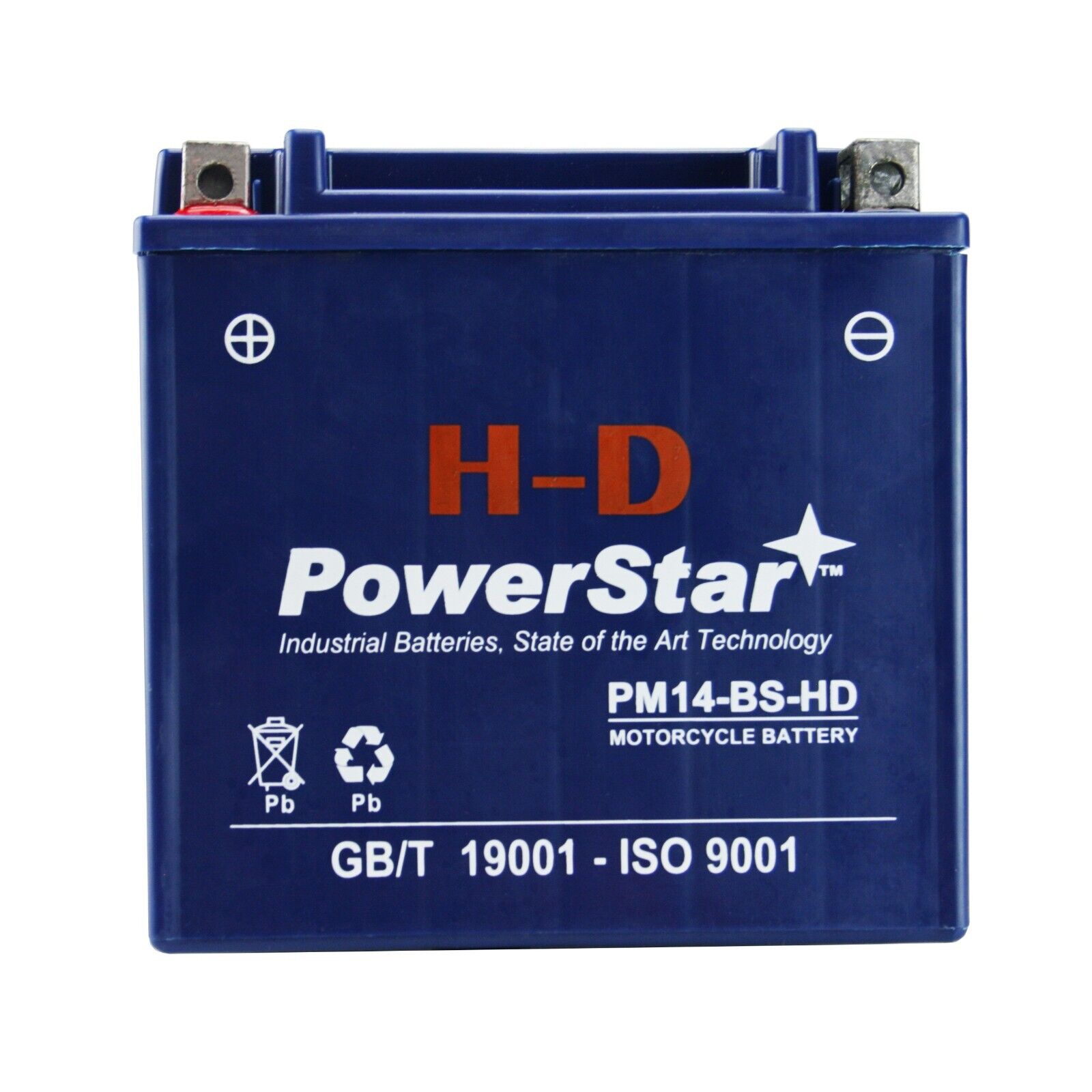 PowerStar H-D YTX14-BS Motorcycle Battery For Buell XB9SX Lightning 2005-2010