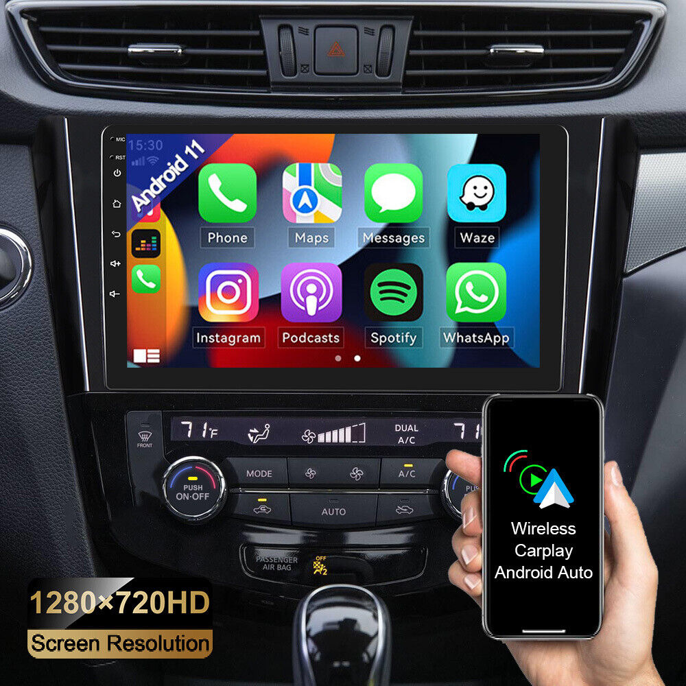 for Nissan Rogue MK2 X-Trail Qashqai 2014-2018 Android11 Car Radio Apple Carplay