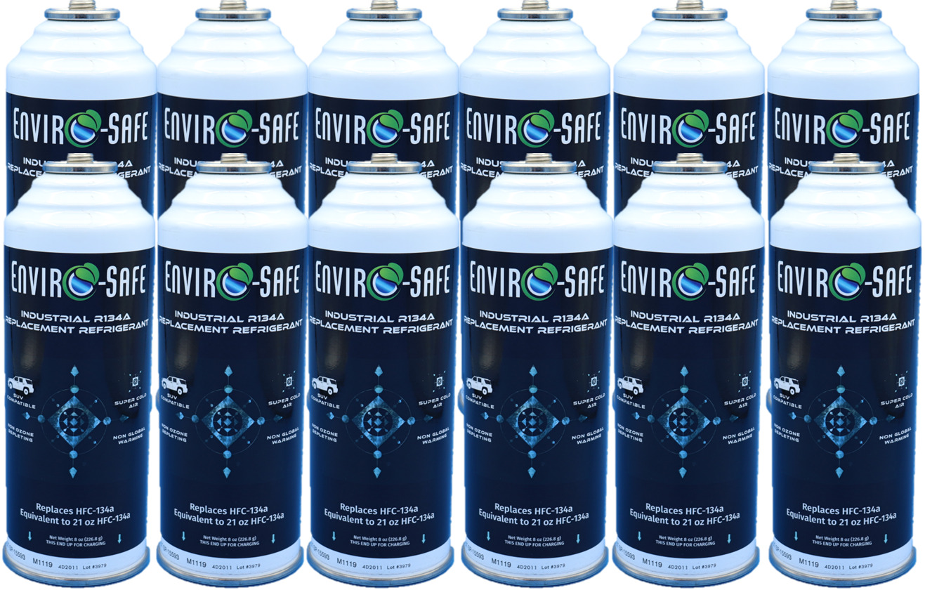 SUV Industrial Envirosafe R134a Replacement Refrigerant, 12 cans