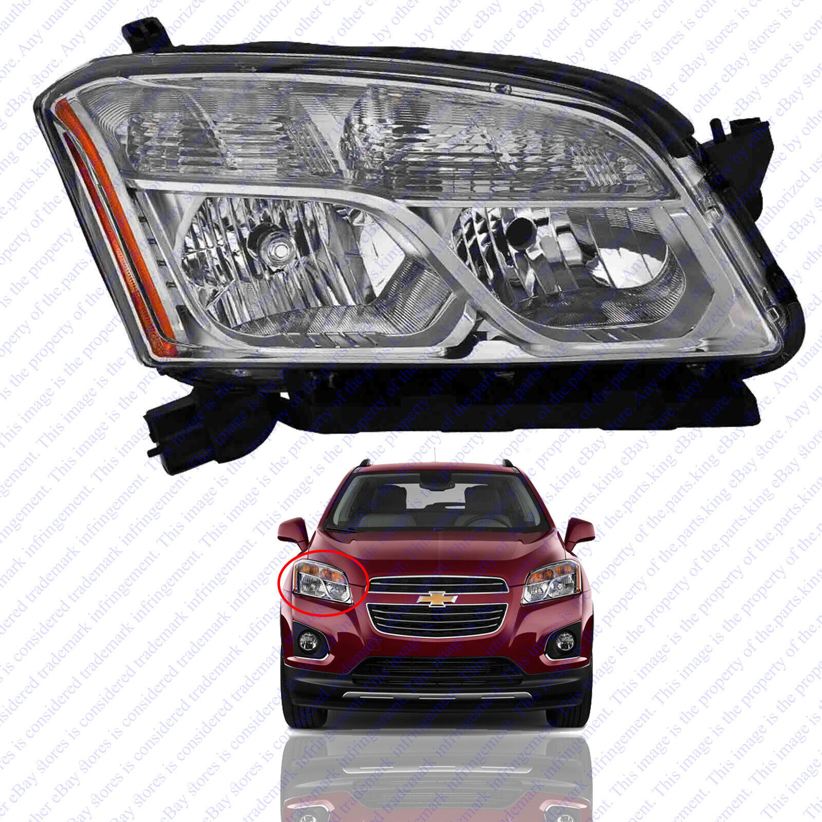 For 2013 2014 2015 2016 Chevy Trax Front Headlamp Headlight Assembly Passenger