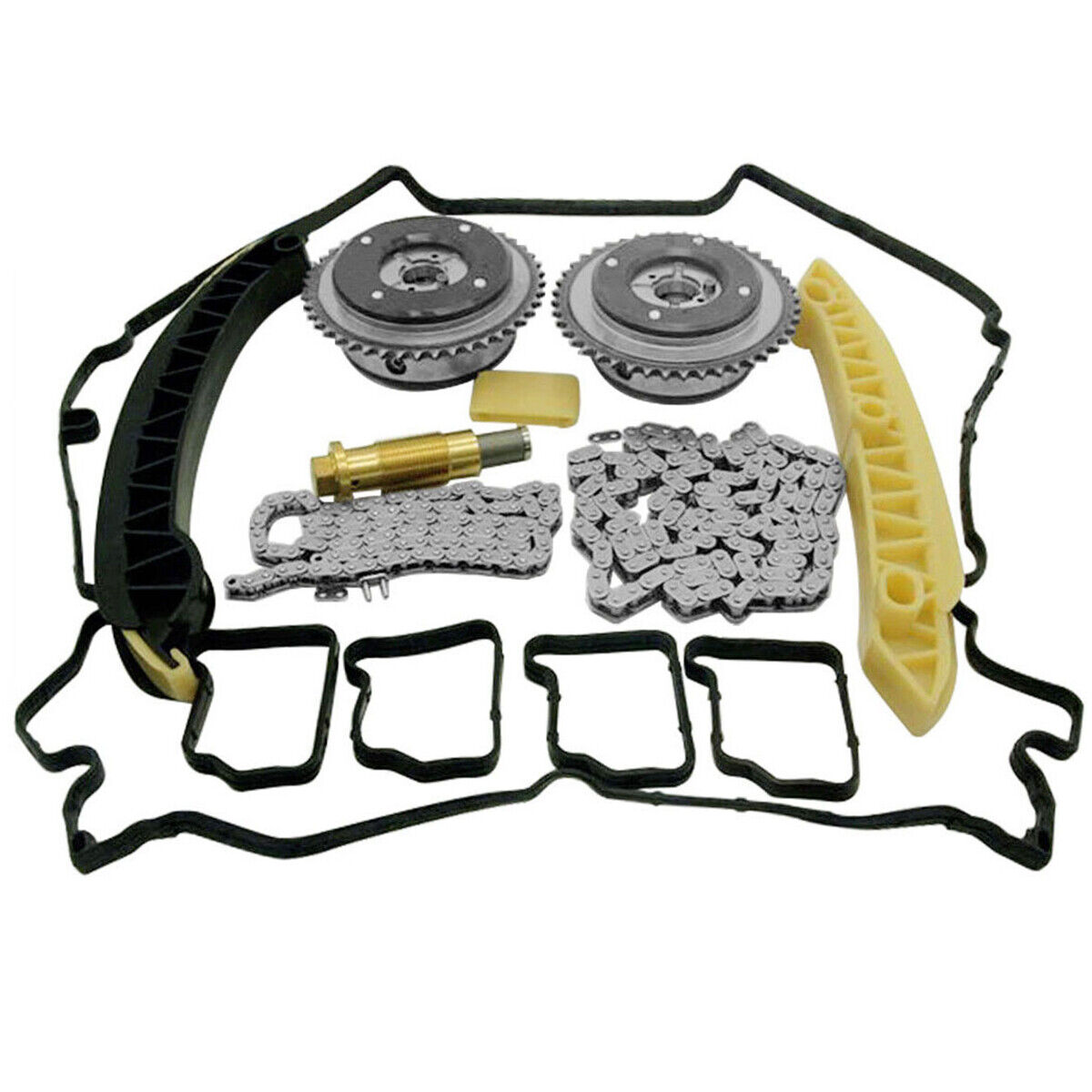 Timing Chain Kit Camshaft Adjusters for Mercedes C230 C200 C180 SLK200 1.8L M271