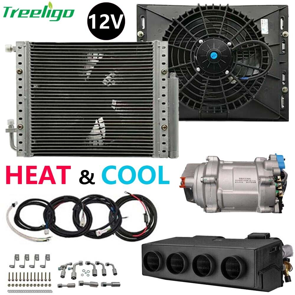 12V Cool&Heat Electric Air Conditioner Universal Underdash DC Auto Car A/C Kit