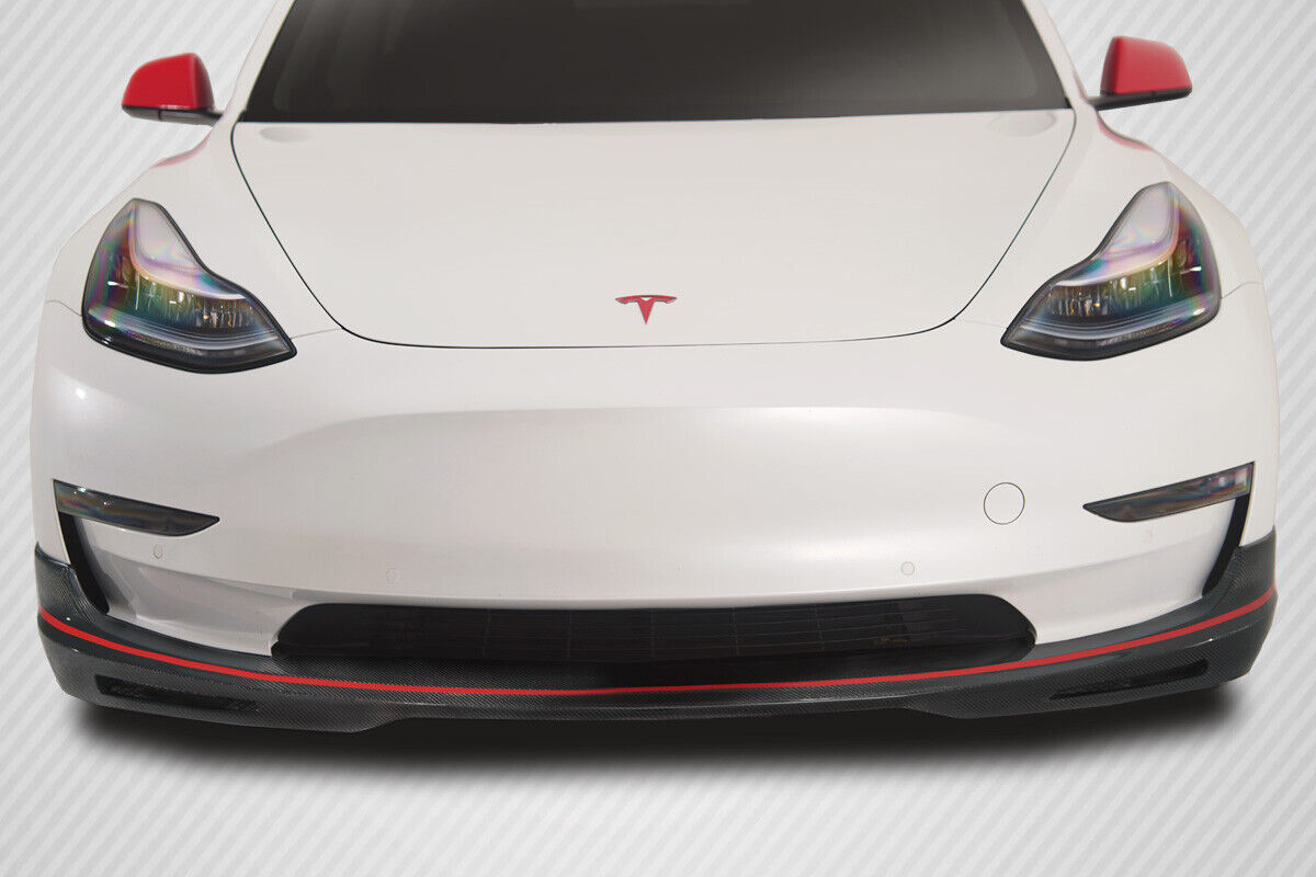 18-20 Tesla Model 3 GT Concept Carbon Fiber Front Bumper Lip Body Kit 115466
