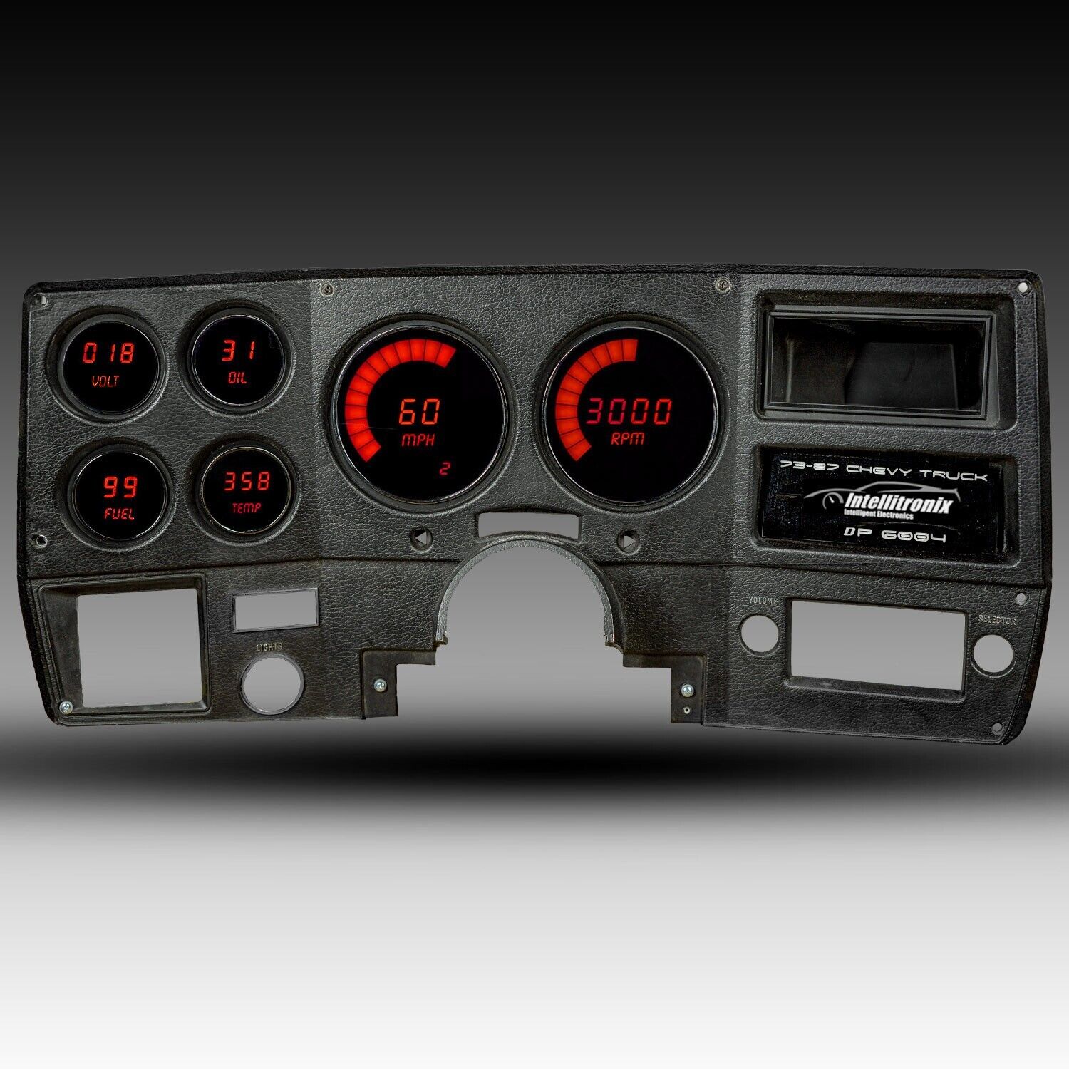 1973-1987 Chevy Truck Digital Dash RED LED Intellitronix DP6004R Made In USA