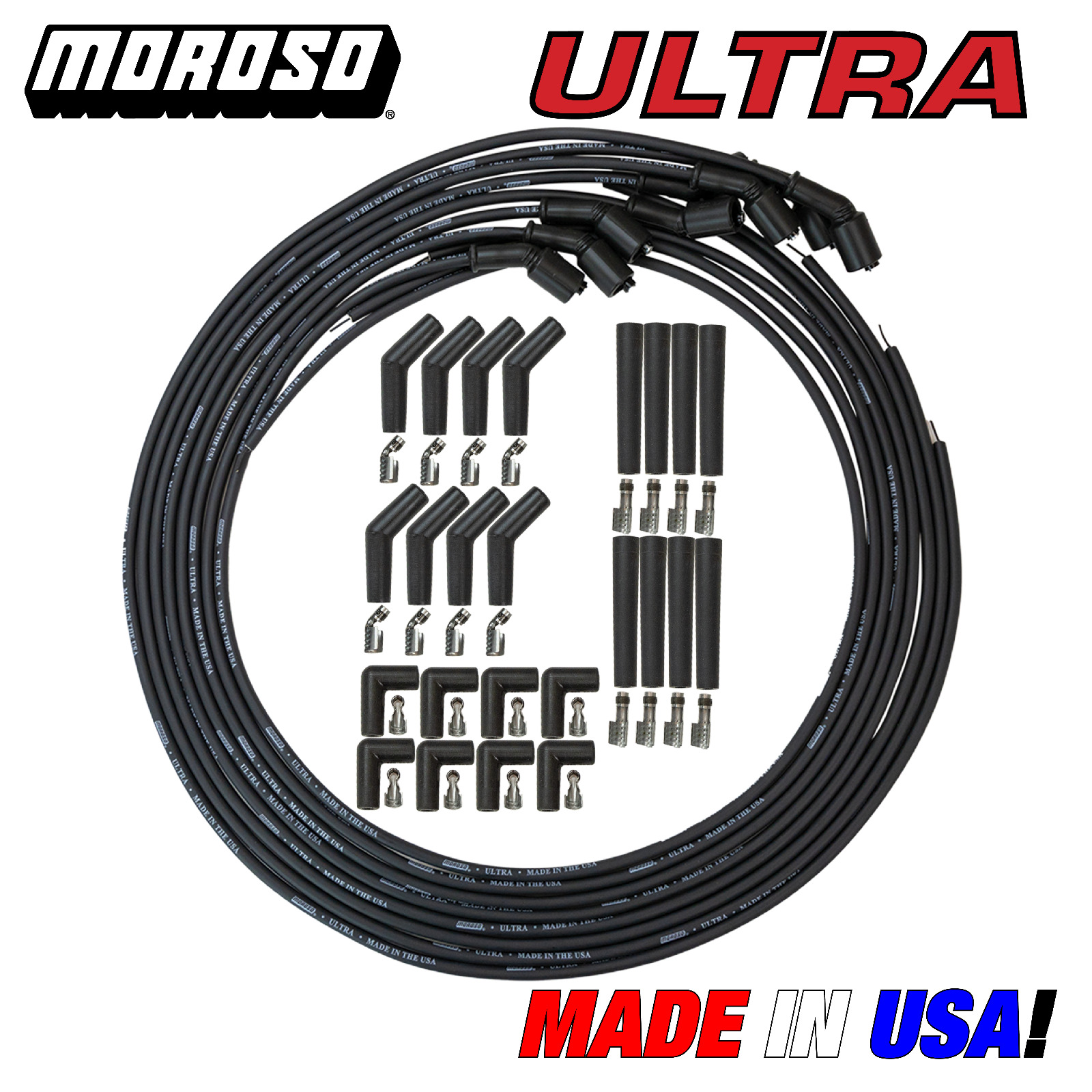 LS LT Swap Universal Spark Plug Wire Set Remote Coil Moroso Ultra Str. 90 135