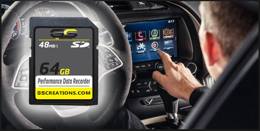 C7 Stingray Z06 ZR1 Grand Sport Corvette PDR SD 64 GB Memory Card