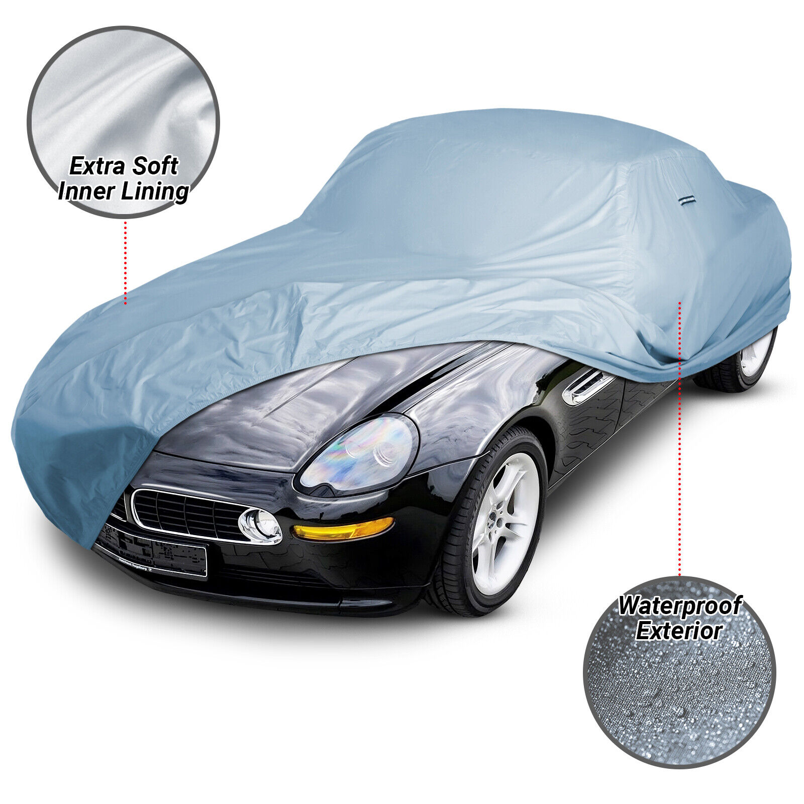 For BMW [Z8] Premium Custom-Fit Outdoor Waterproof Car Cover for Indoor Outdoor
