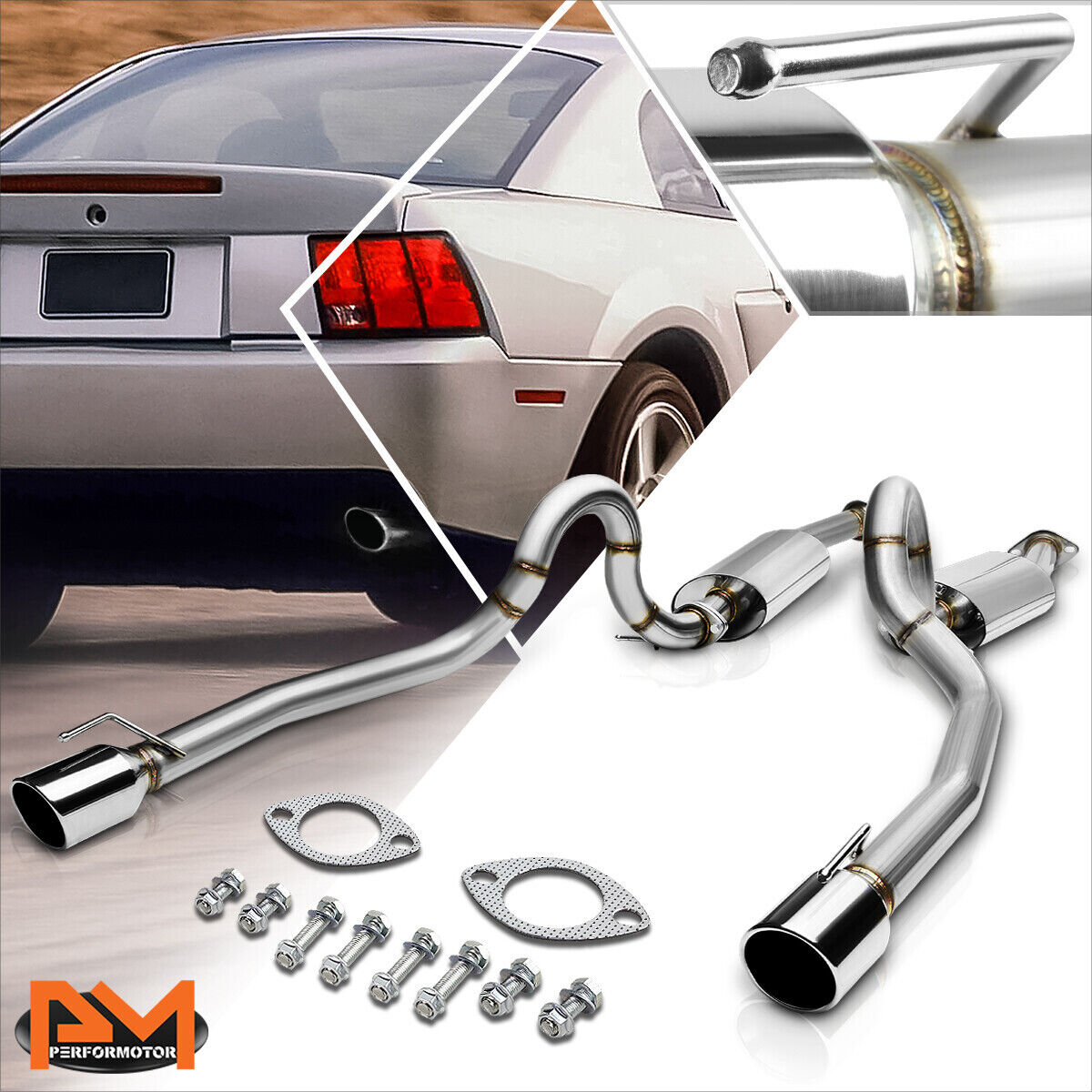 For 96-04 Ford Mustang GT V8 Dual 4\