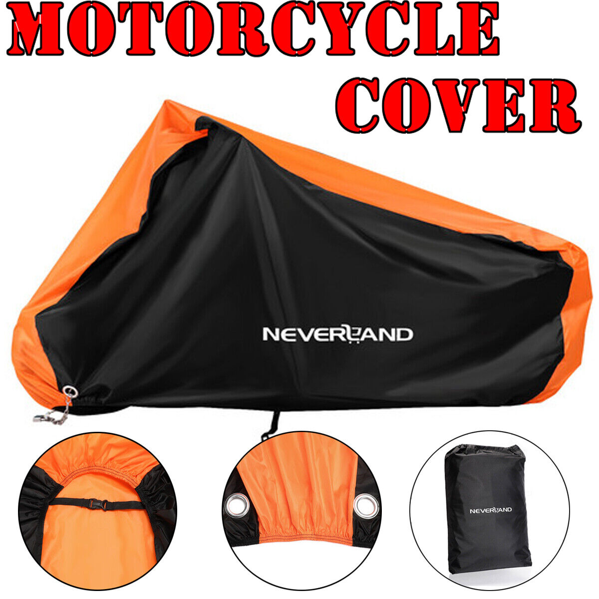 Motorcycle Cover Waterproof XXXL For Harley Davidson Heavy Duty UV Snow Storage