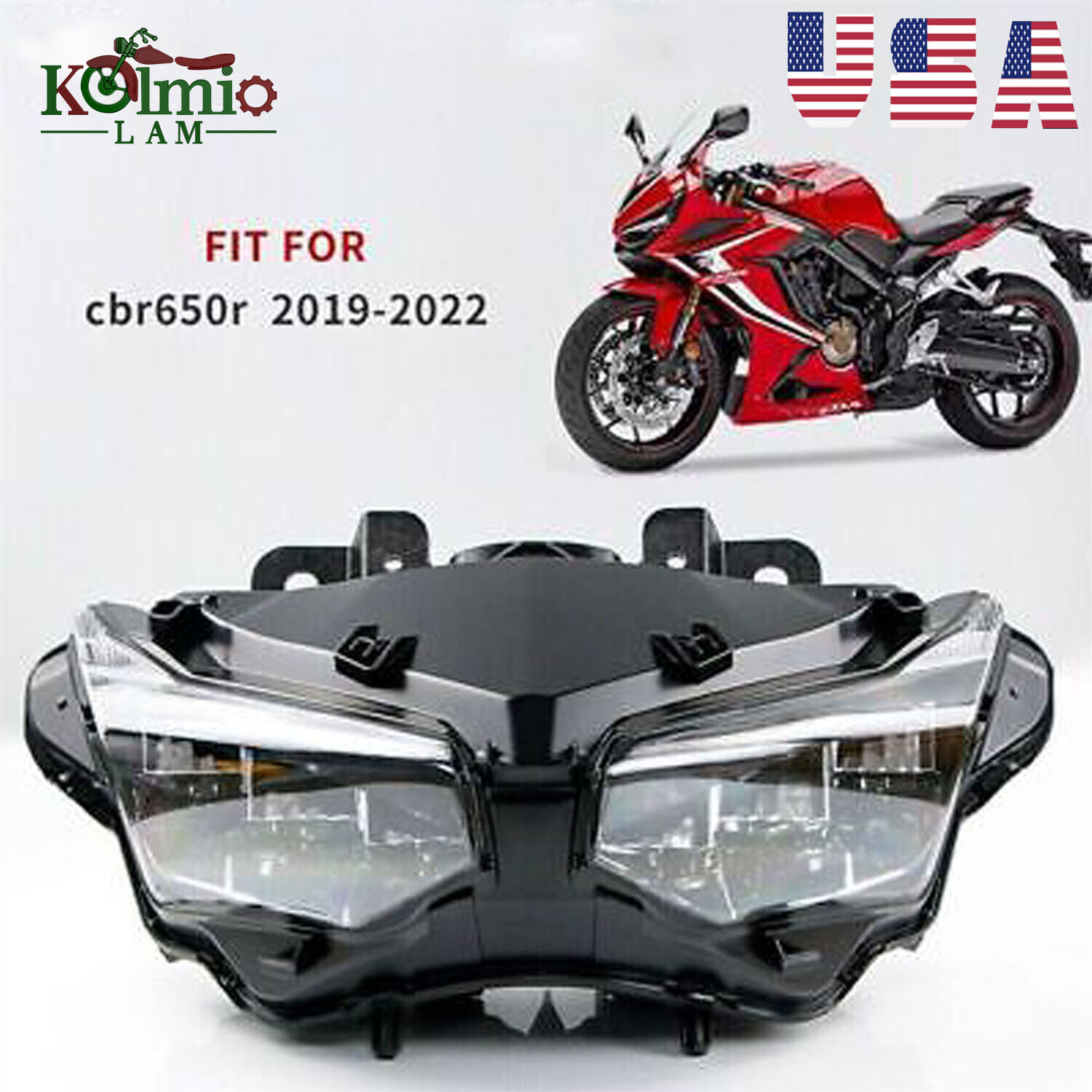 Motorcycle Front Headlight Assembly Fit For Honda CBR650R 2019-2022 Headlamp