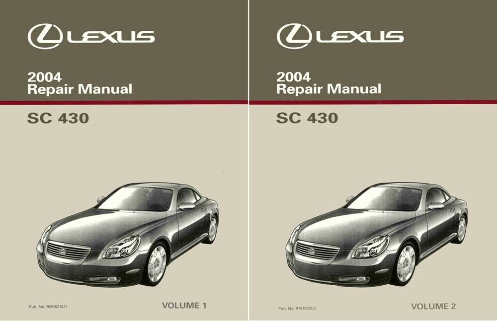 2004 Lexus SC 430 Shop Service Repair Manual