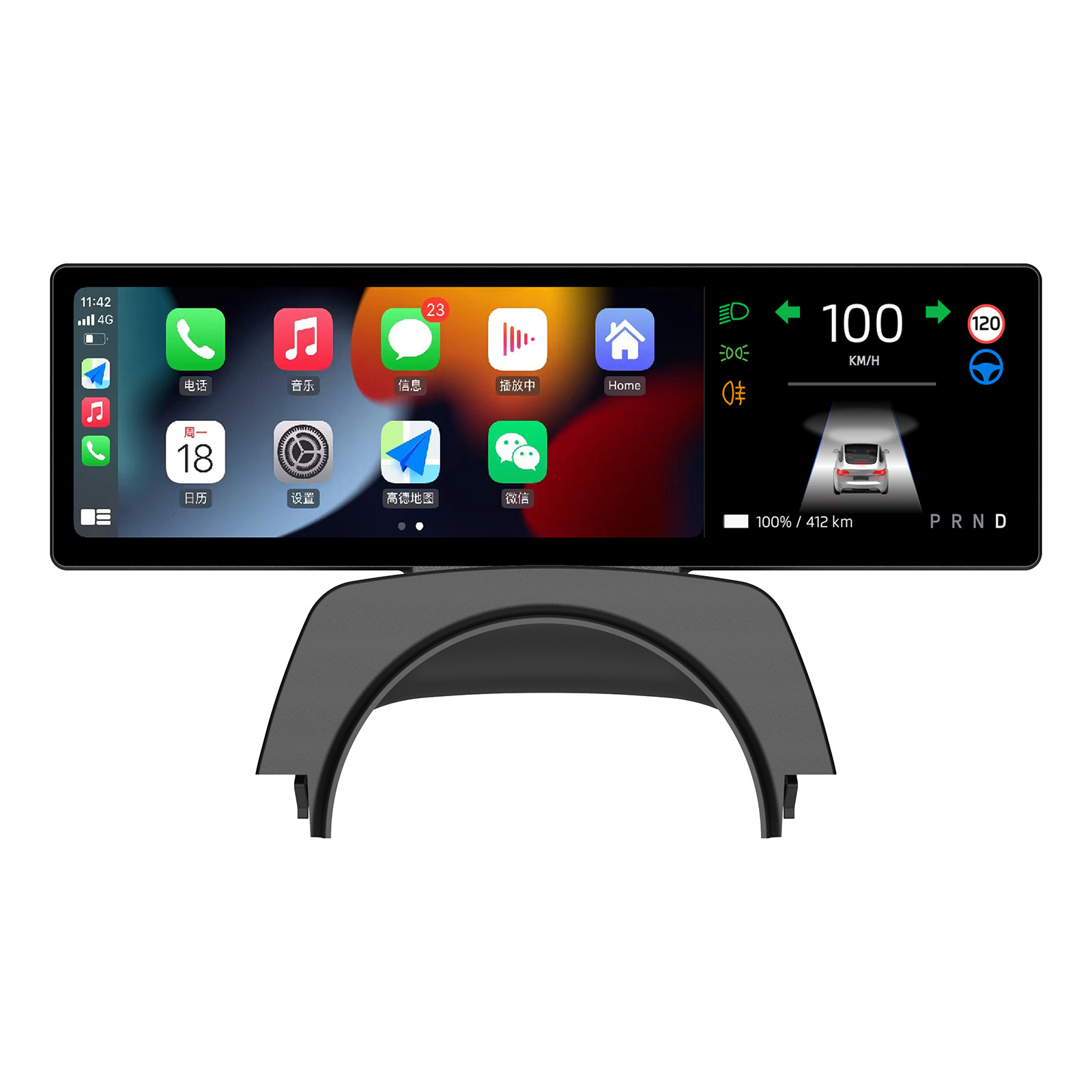 8.8 inch Linux OS Auto Dashboard Wireless CarPlay Android Auto for Tesla Model 3