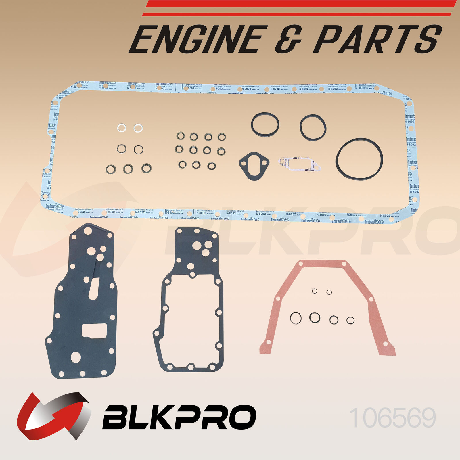 Lower Gasket Set Made In USA Material For Dodge Ram 5.9L Cummins 03-06 Oil Pan