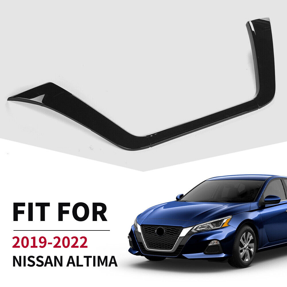 Gloss Black Fits Nissan Altima 2019-2022 JDM Style Front Grille Frame Cover Trim