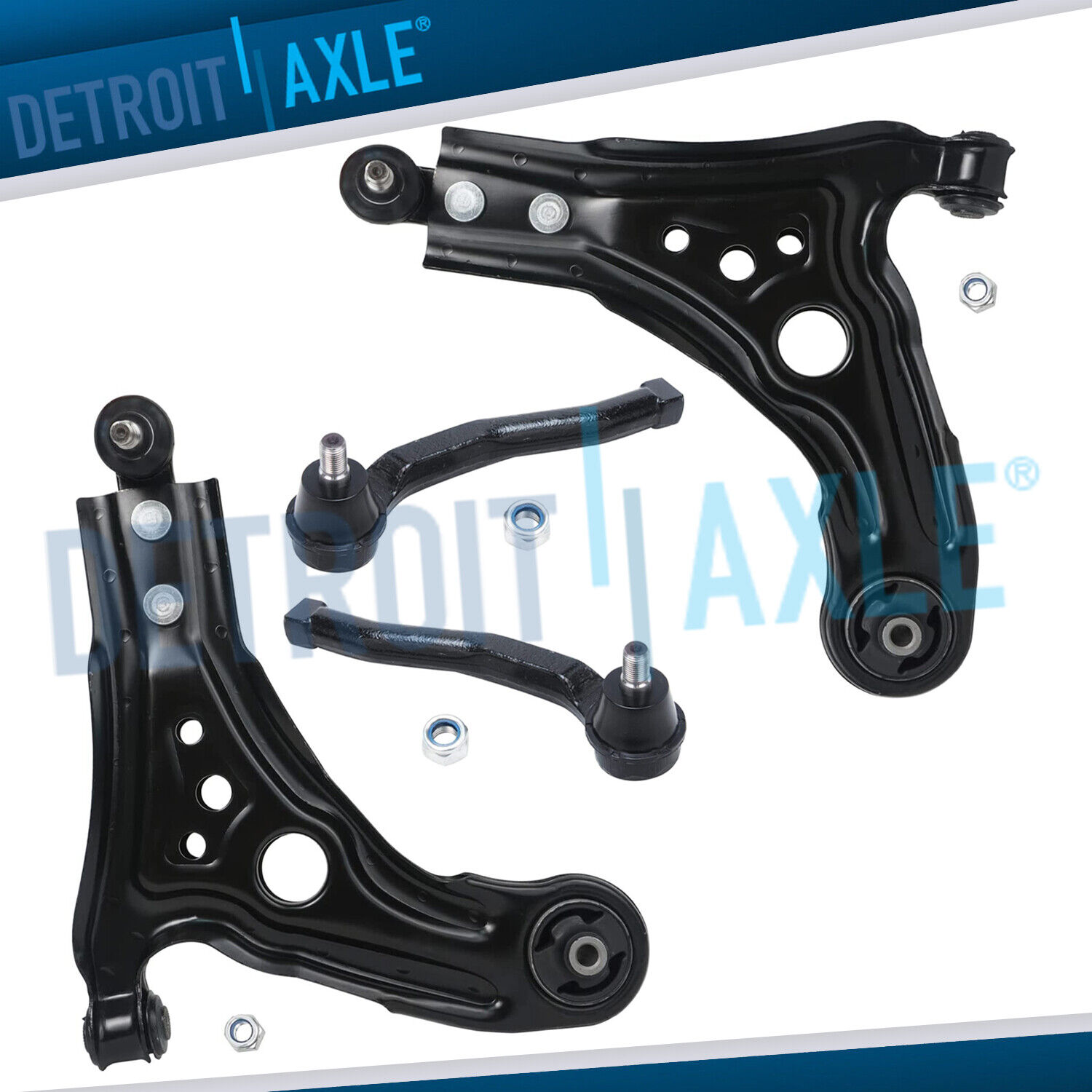 Front Lower Control Arms + Outer Tie Rods for Chevrolet Aveo Aveo5 Pontiac G3