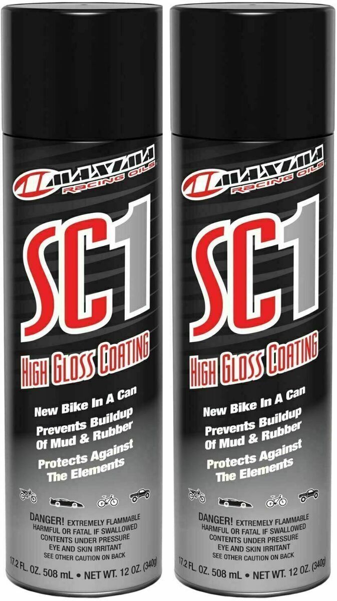 Maxima Racing Oils High Gloss SC1 Plastic Clear Coat (Pack of 2 Cans - 78920)