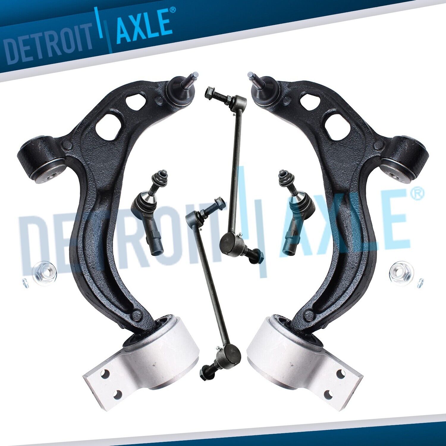 Front Lower Control Arms Sway Bar for 2010-2012 Ford Flex Taurus Lincoln MKS MKT