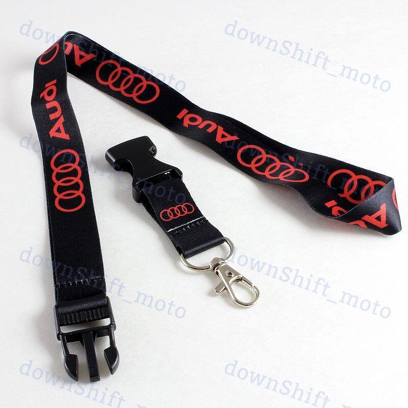 Keychain For AUDI Lanyard Quick Release Key chain TDI RS4 RSS R8 A4 Quattro NEW