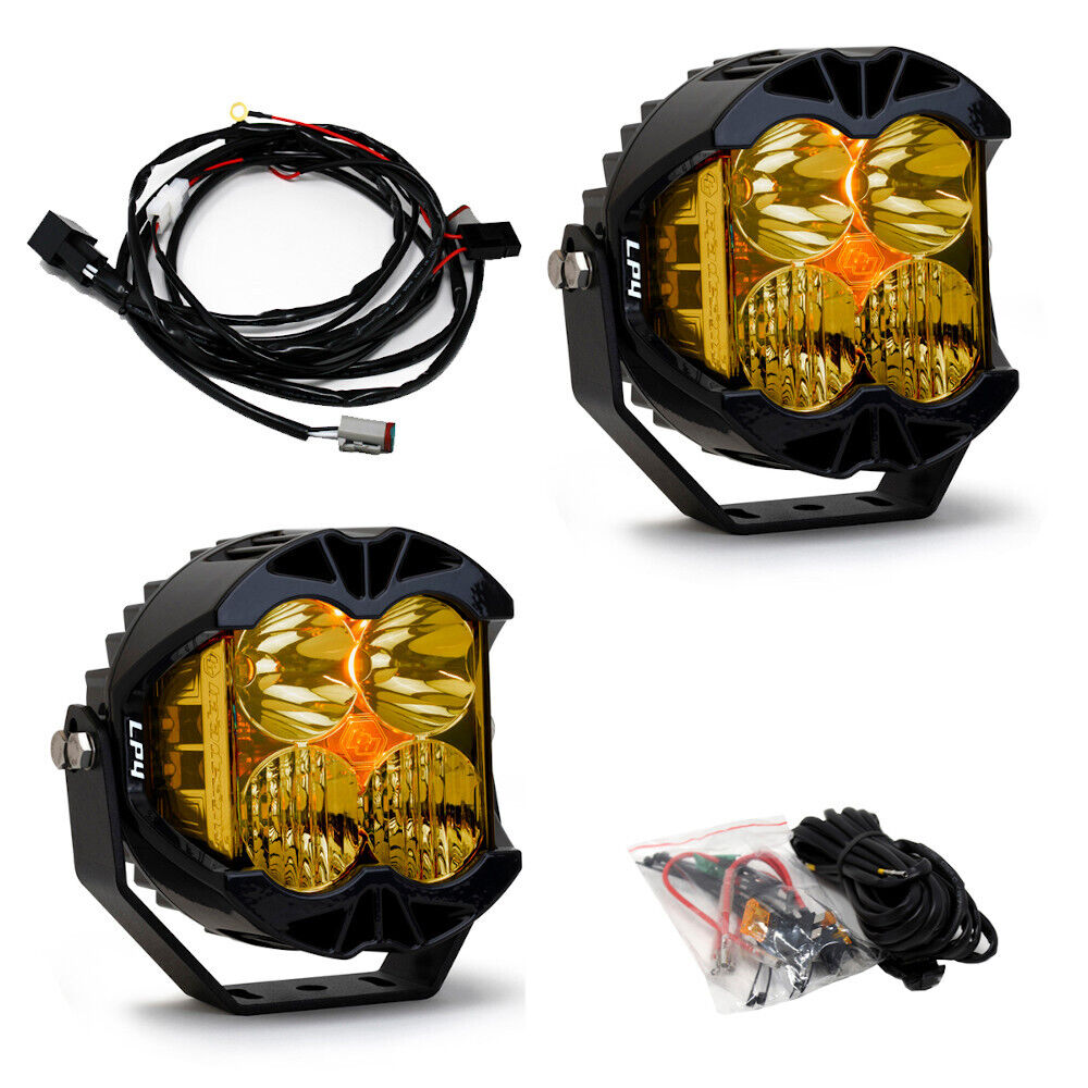 Baja Designs LP4 Pro Pair Amber Driving/Combo LED Lights
