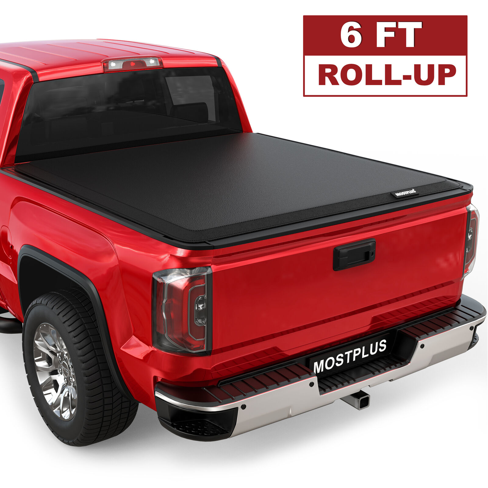 6FT Roll Up Truck Bed Tonneau Cover For 1982-93 Chevy S10 GMC S15 1991-93 Sonoma