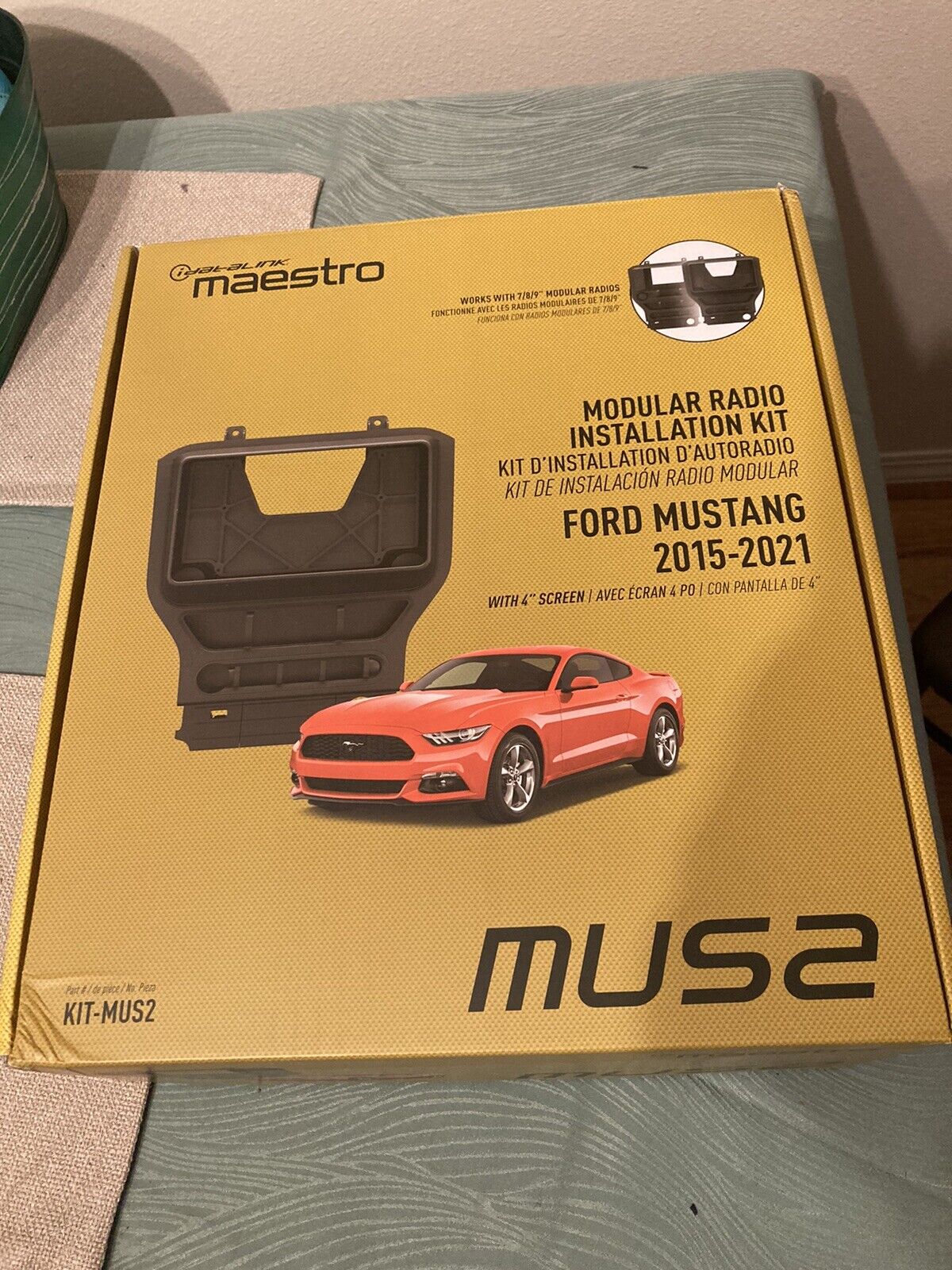 MUS2 Maestro Mustang Head Unit Idatalink Radio Installation Kit 2015-2021 MUS-2