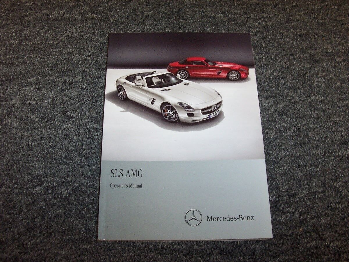 2012 Mercedes Benz SLS AMG Owner Owner\'s Operator Guide Manual Roadster 6.3L V8