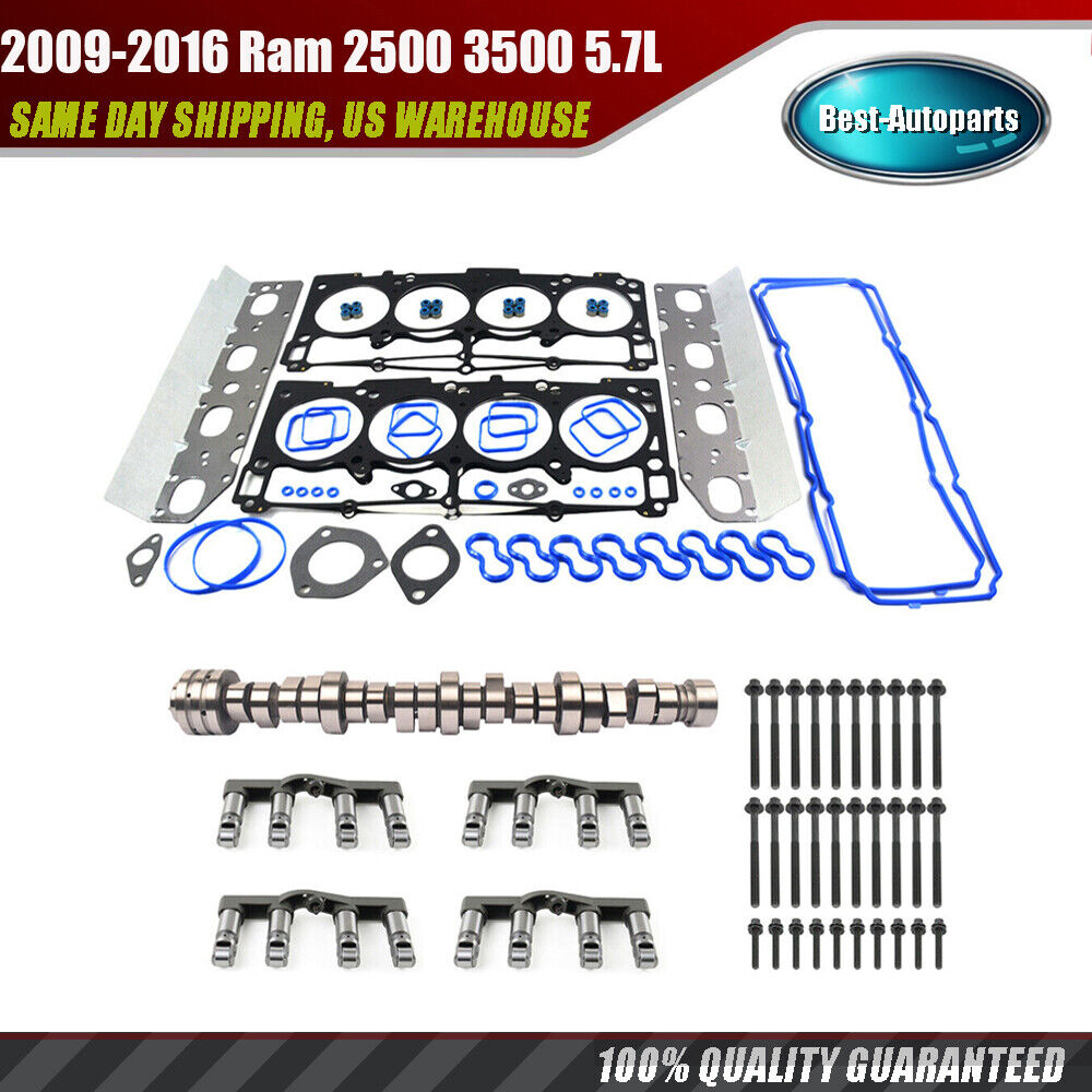 Hydraulic Camshaft Non-MDS Lifters Kit Fits 2009-2016 Ram 2500 3500 5.7L Hemi V8