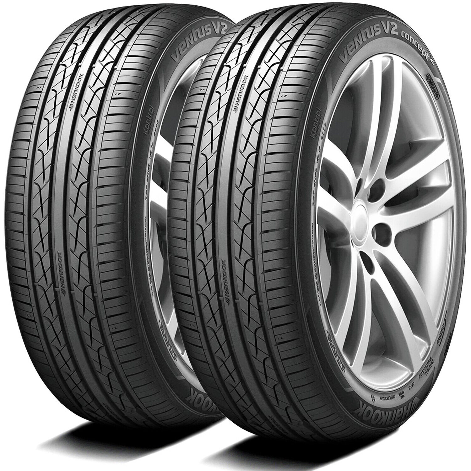 2 Tires Hankook Ventus V2 Concept2 255/35R18 94W XL AS A/S High Performance
