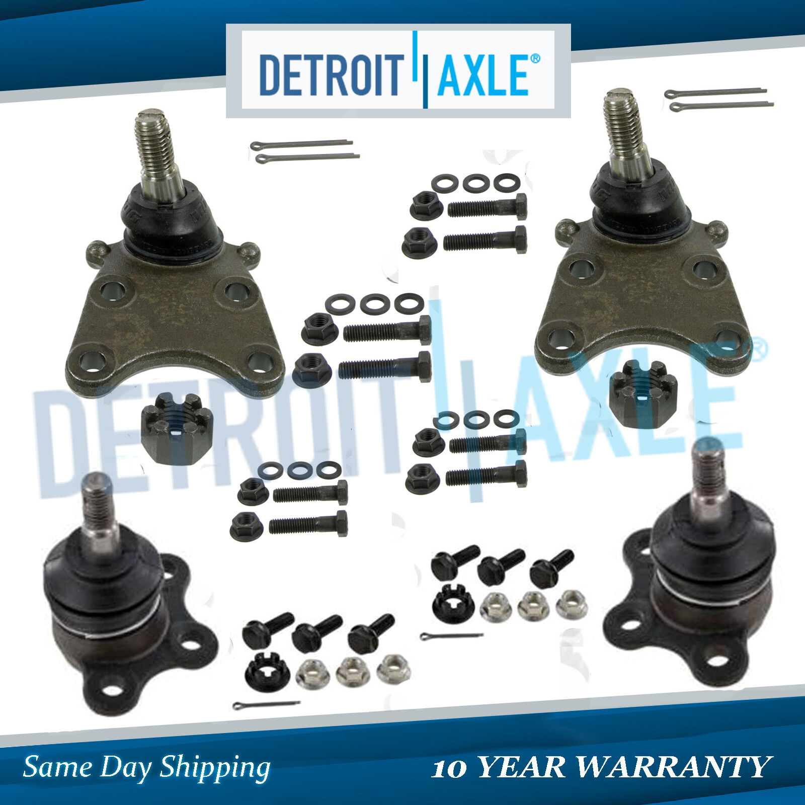 4pc Front Upper and Lower Ball Joints for 2004-2012 Colorado Canyon i-350 i-370