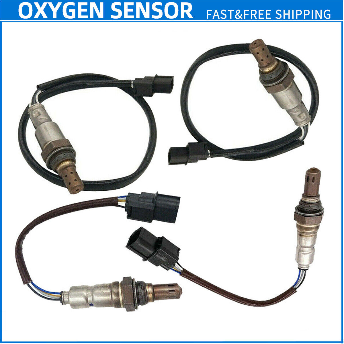4pcs Upstream and Downstream Oxygen Sensor For 2008-2012 Honda Accord V6 3.5L