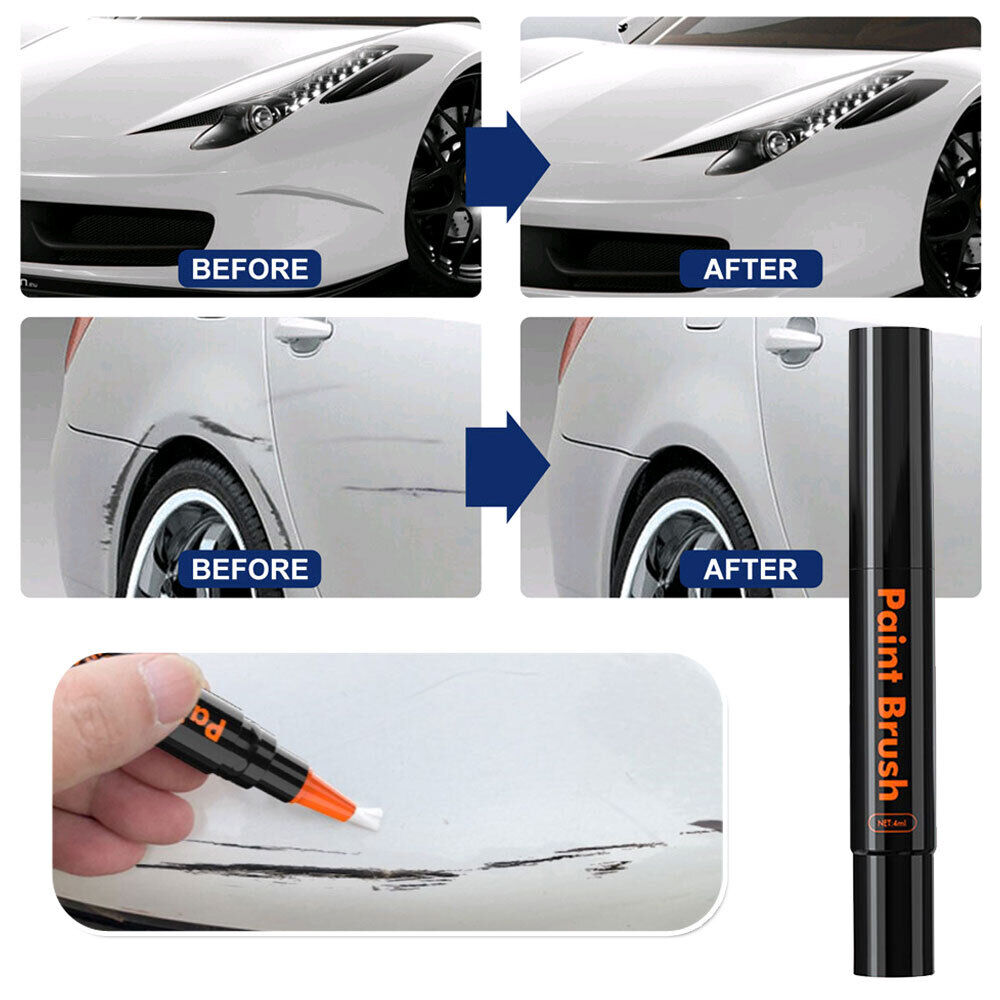 Car Touch Up Paint Pen Waterproof Scratch Remover Paint Repair Applicator White