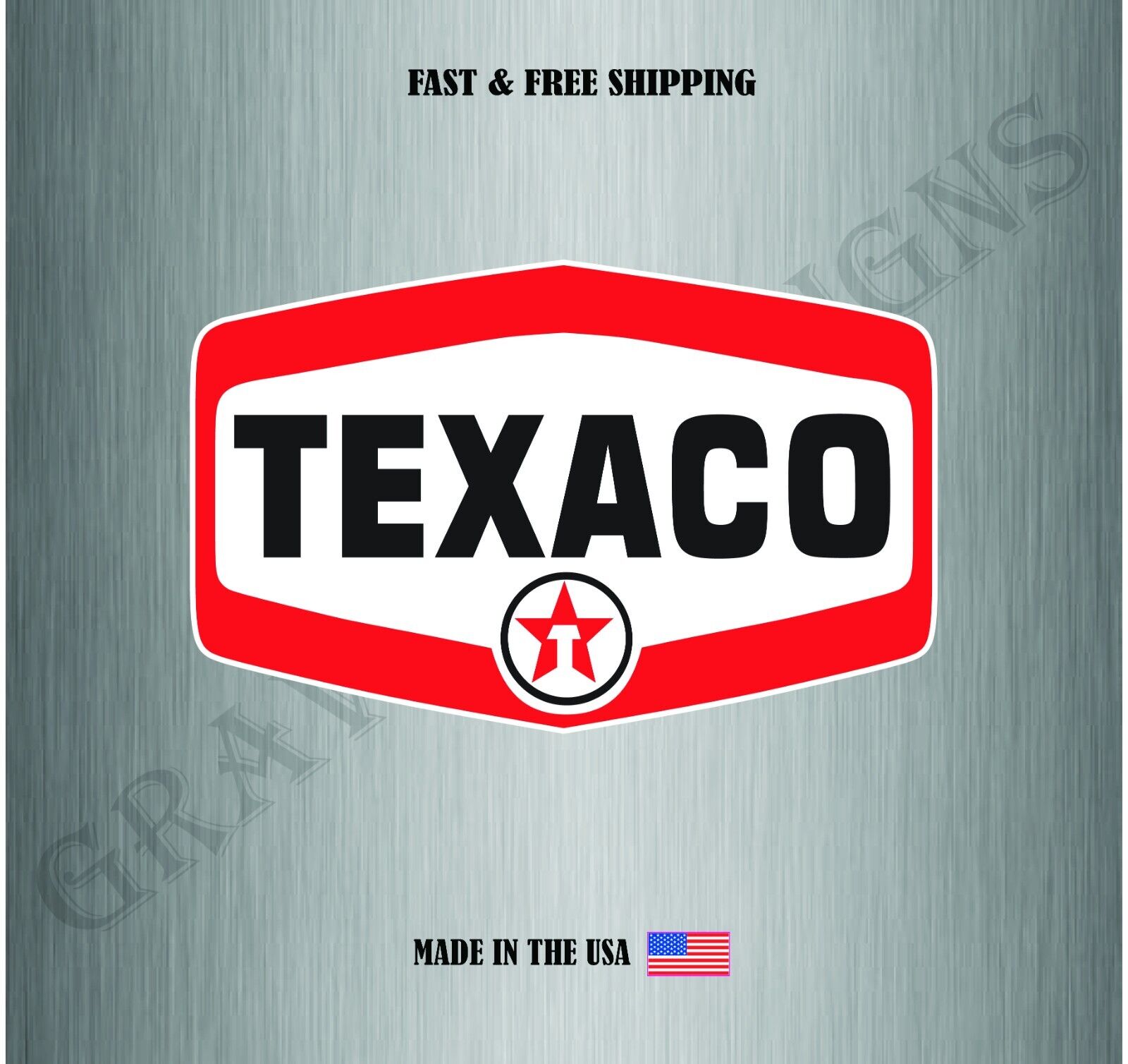 Texaco Gas Fuel Vinyl Decal Sticker Car Truck Bumper Window Wall Water Resistant
