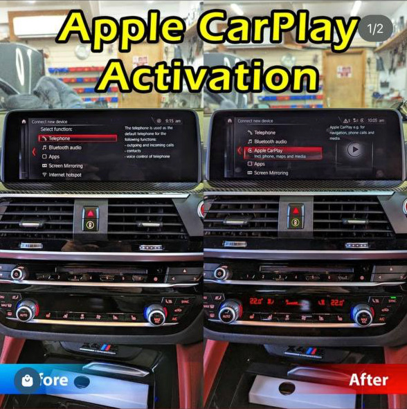 FSC NBT EVO BMW APPLE CarPlay Activation + FullScreen + Video in Motion + MAPS