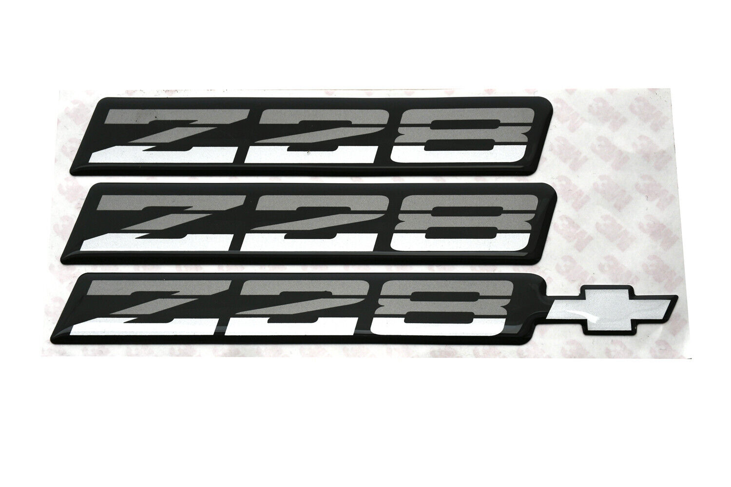 Set of Z28 Rocker Panel & Rear Bumper Emblem for 82-92 Camaro 9192Z28