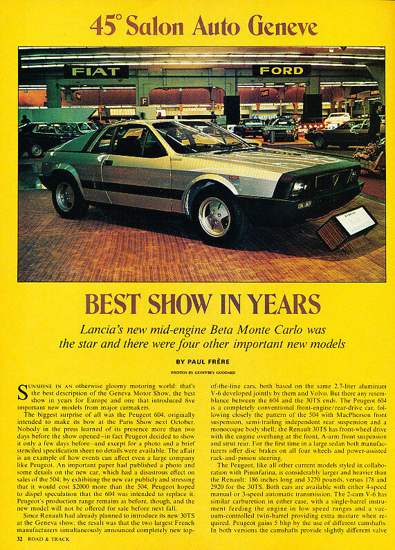1975 Lancia Beta Monte Carlo - Classic Article D175