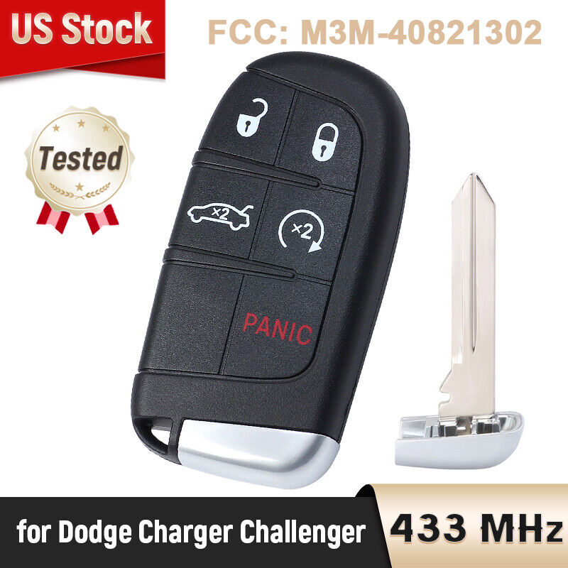5B for Dodge Charger Challenger 2019 2020 2021 Smart Key Remote Fob 68394195 AA