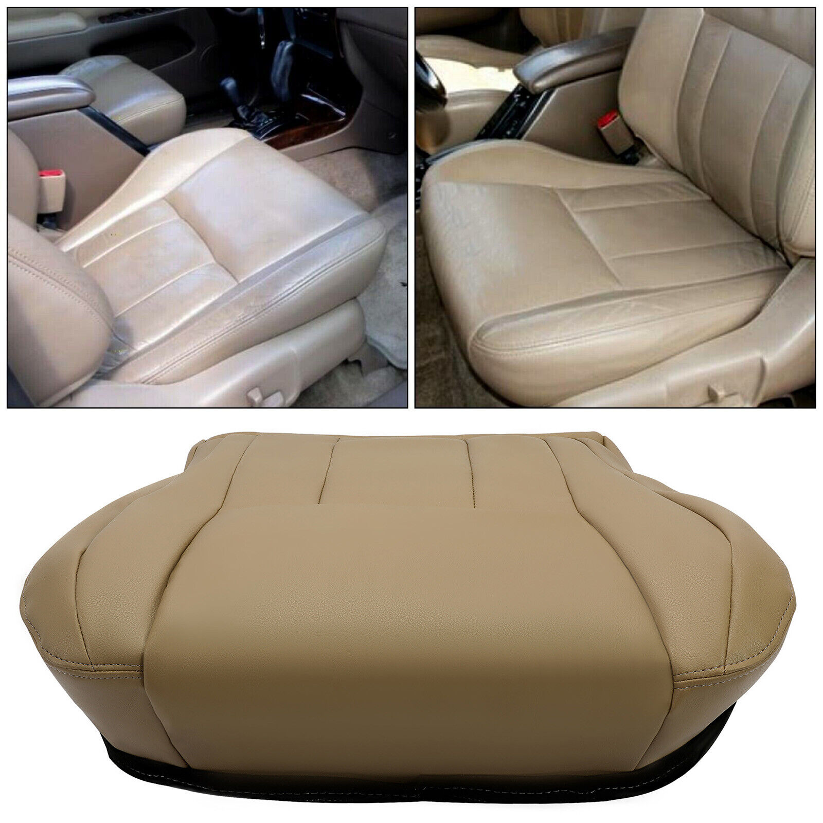 Driver Passenger Top Back/Bottom Seat Cover Tan For Toyota 4Runner 96-02