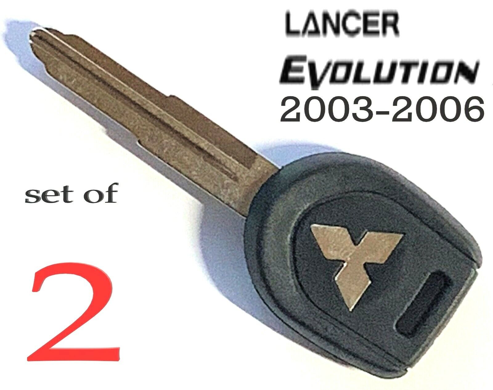 2 MIT14 Mitsubishi Lancer Evo Evolution 2003-2006 transponder Chip Key A++ USA