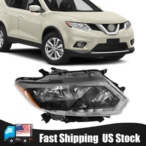 For 2014-2016 Nissan Rogue Headlight Halogen Clear Lens Right Passenger side