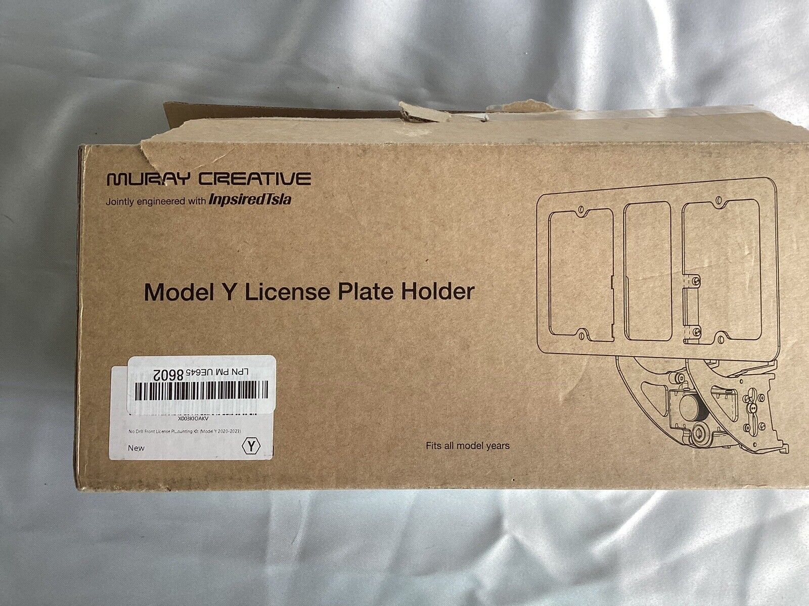 Murray Creative TESLA Model Y License Plate Holder [All Model Yrs]